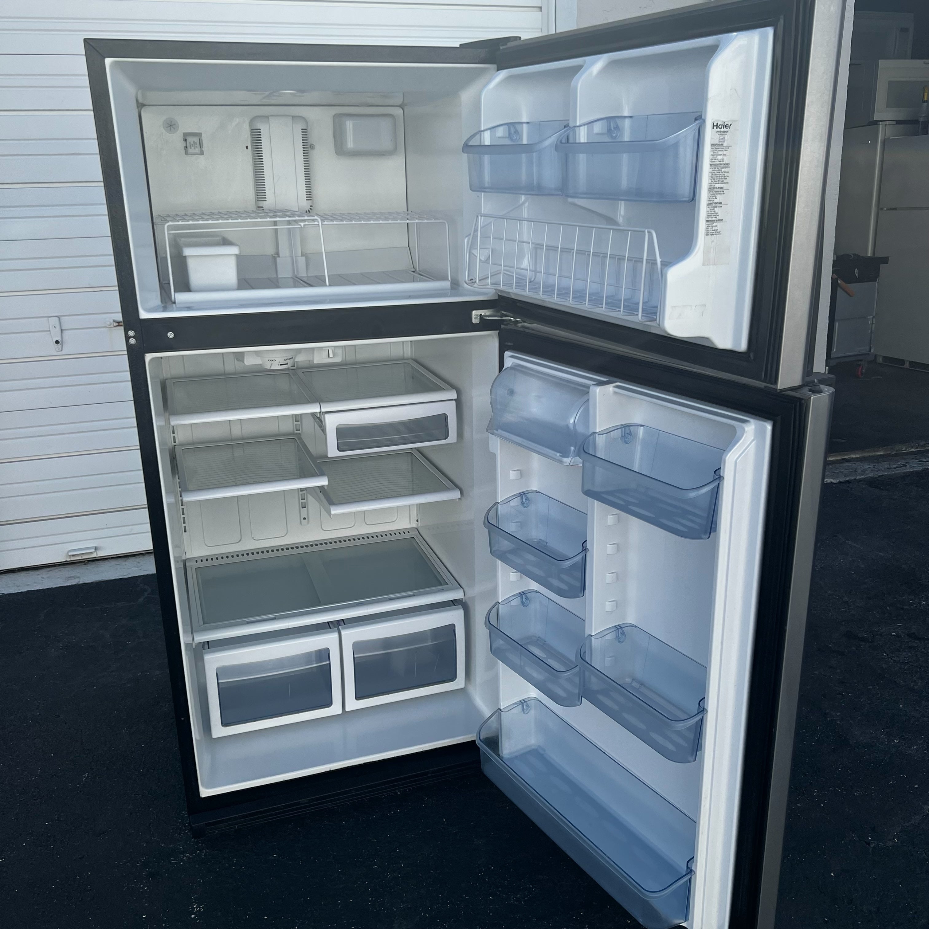 Haier Stainless Steel Top and Bottom Refrigerator Haier Stainless Steel Top and Bottom Refrigerator